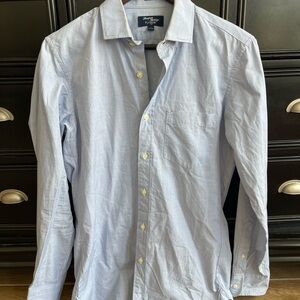 J. Crew Men's Sky Blue Casual Button-Down Shirt